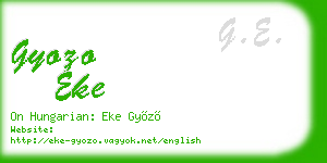 gyozo eke business card