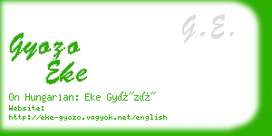 gyozo eke business card